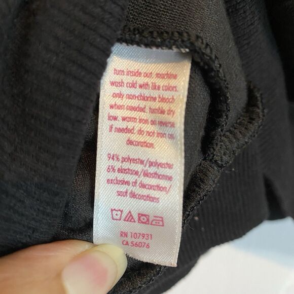 Justice Active Girls Jacket Velour Sequin Zipper Black And Copper size 18-20 - Picture 8 of 8